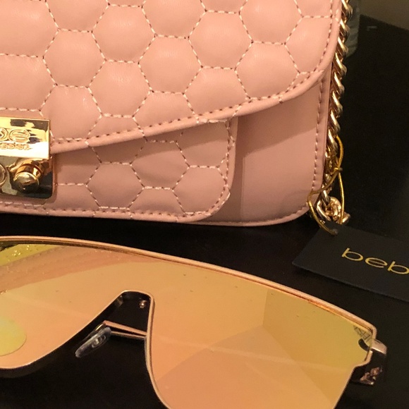 Honey Quilted Flap Crossbody - Picture 3 of 7